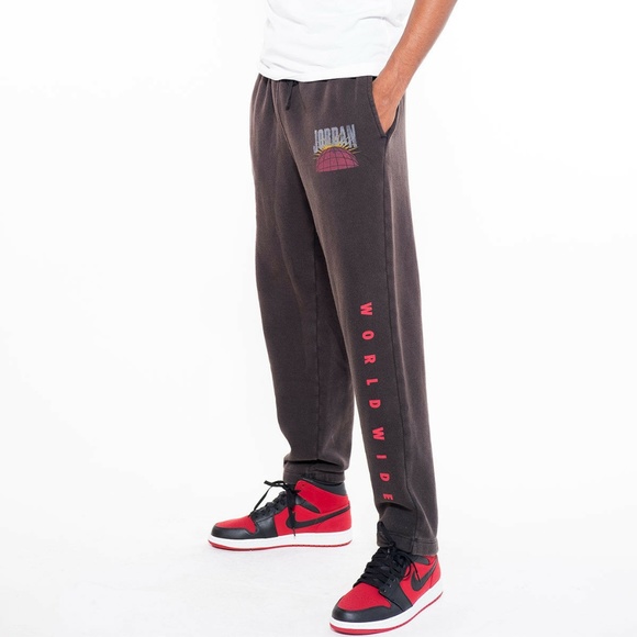 mens red jordan sweatpants
